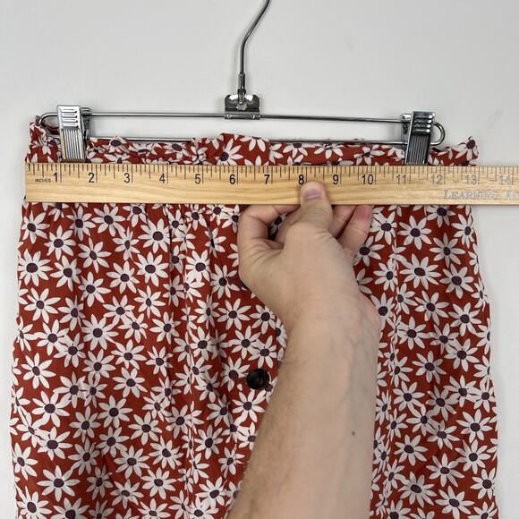 Madewell Size XS Paperbag Button-Front Mini Skirt in Falling Daisies Knee Length - Picture 6 of 9